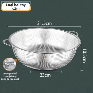 Giỏ Inox Rửa Và Lọc Thực Phẩm