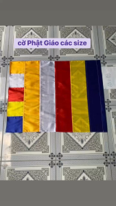 (TPTD) - Cờ Phật Giáo ngũ sắc giá sỉ nhiều kích thước