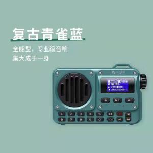Portable 800 Bluetooth Speaker Card Insertion Childrens MP3 Player Speed up Radio Reception Desktop Sound Box Lyrics Synchronization