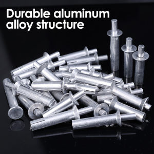 หมุดย้ำอลูมิเนียม6ขนาดครึ่งวงกลมและหัวคว่ำแบบพุ๊กตะปูตอกหมุดตอกตะปูสกรู