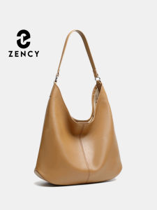 Túi Xách Nữ Zency Da Thật Kiểu Hobo Dung Tích Lớn Thời Trang Đeo Vai Dành Cho Mùa Đông Chất Liệu Tổng Hợp Lót Bông