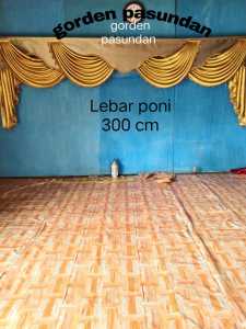 gorden poni gelombang mewah satu set (L. 300cm. x T. 250cm )