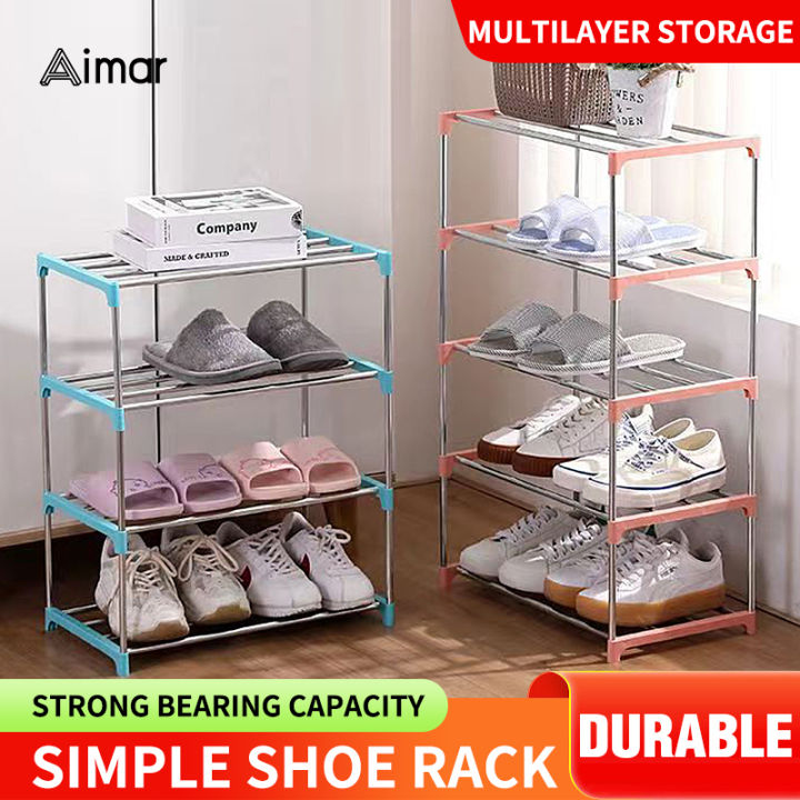 Shoe Rack Stainless Steel Stackable Shoes Organizer 3 Layer 4 Layer5 Layer Lazada Ph