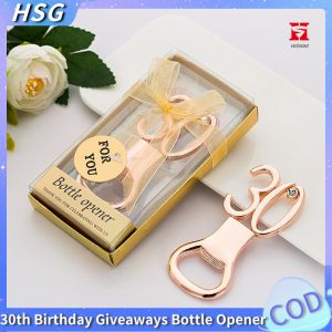 【Local Delivery】 30th Birthday Giveaways Bottle Opener Souvenir for Birthday Party Give Aways Anniversary Gifts Beer Bottle Opener