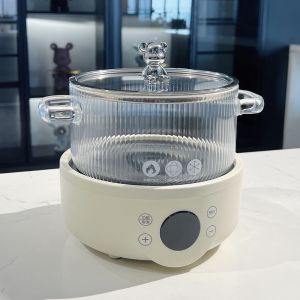 Nồi Thủy Tinh Chịu Lực Cao Cấp Dung Tích 17L Siêu Chịu Nhiệt Nồi Nấu Ăn Sang Trọng Có Núm Gấu Bear Siêu Xinh