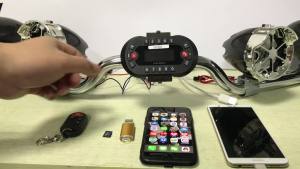 MT730 Motorcycle Bluetooth Speaker Amplifier Output 2.1A MP3 Music Player USB FM Radio Stereo LoudSpeaker Burglar Alarm Siren