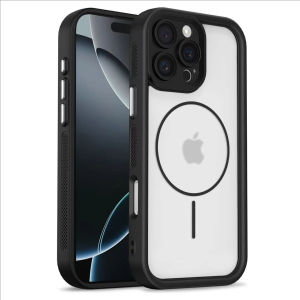Matte Angel Eye Magnetic Absorption Phone Case Full Cover Pure Color Personality Soft Silicone for Apple iPhone 17 pro Max