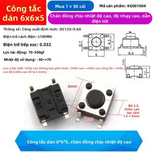 Công Tắc Nhỏ 6*6*5mm 4 Feet