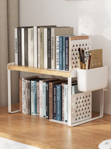 Desktop Organizer Rack Student Study Desk Bookshelf Office Desk Book Stand Storage Shelf Carbon Steel Bookcase Organizer