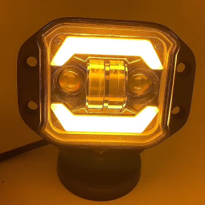 2pcs 5inch Flush Mount LED Fog Light for Car Off Road 4X4 Atv Double Color White Yellow Spotlight Driving Fog Lights 12V 24V