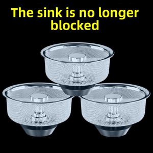 Stainless Steel Kitchen Sink Strainer Drain Filter Net Vegetable Washing Basin Garbage Disposal Home Cleaning Tool