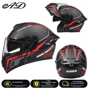 AD | Lightweight 4-Season Certified Flip-Up Motorcycle Helmet