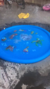 10 สระน้ำพู ถาด กับ 100 ซม สระน้ำเด็ก สระน้ำ แสนสนุกใจ ปลอดภัย กับก็อกน้ำกับการเล่นน้ำ