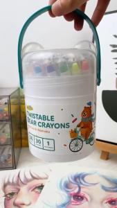 F&D 12/24/36/48 Colors plastic crayons For Kids Painting Safe Non-Toxic Washable Not Dirty Hand Crayon Whith Case