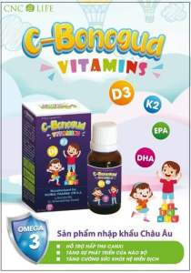 D3K2 C-BONOGUD 20ml Hỗ trợ xương chắc khỏe phát triển trí não Omega-3 DHA EPA cho trẻ 0-3 tuổi