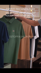 Polo Shirt for Men Premium Ice Silk Business Casual Office Wear Short Sleeve Breathable Anti-Wrinkle Smart Polo Top