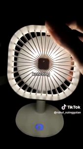 AOKI Portable Fan Mini Fan Emergency Kipas angin Mini USB Charger baterai 2000mah / kipas portable AOKI