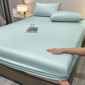 Áo Ga Trải Giường King Size Chất Liệu Sợi Cây Khuynh Diệp Lyocell Mát Lạnh Mềm Mại Thoáng Khí Dùng Cho Nhà Ở Khách Sạn Ký Túc Xá