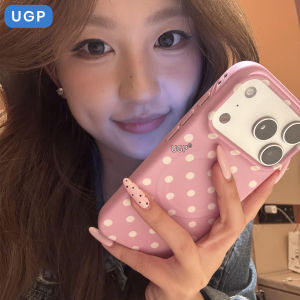 UGP | Magnetic Full Protection Pink Polka Dot iPhone Case