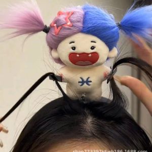 Funny Hair Cotton Creative Hair Band Cute Personalized Constellations Plush Doll Headbands Girl Children Birthday Gifts