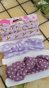 BOBOHO - SET BANDANA BAYI ISI 3 PCS / HEADBAND ANAK KAIN  MOTIF LUCU