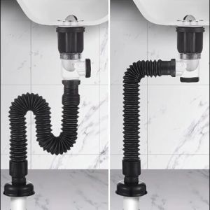 Multifunctional wash basin drainage siphon odor-proof drain outlet is removable
