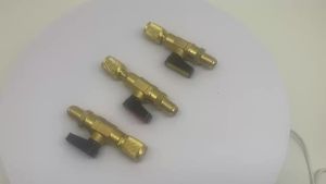 Air Conditioning Refrigerant Ball Valve 1/4" SAE Straight Shut-Off Valve for R134A R410A R22 R12 Charging Hoses AC Refrigerant