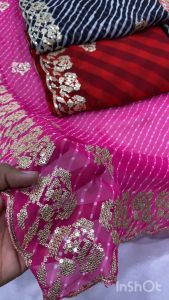 [Pre Order]Georgette  sarees (Normal / Ready To Wear) ~ Delivery Lead Time : 10 days