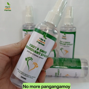 Mark and Marias Foot & Shoe Deodorant Spray 100ml Anti-Bacterial Spray | Foot Odor Eliminator | Shoe Freshener Spray | Helps Keep Feet & Shoes Fresh | Long Lasting Deodorizing Formula | Quick Dry Non-Sticky | Daily Foot Care | Suitable for Men and Women
