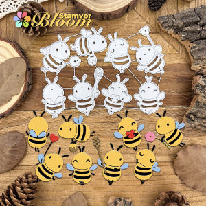 Original Lovely Busy Bees Metal Cutting Dies Scrapbooking Decorative Embossing