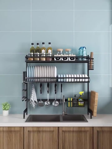 Kệ đa năng giá để bát đĩa thông minh trên bồn rửa kệ để đồ trên bồn rửa giá để dao đa năng