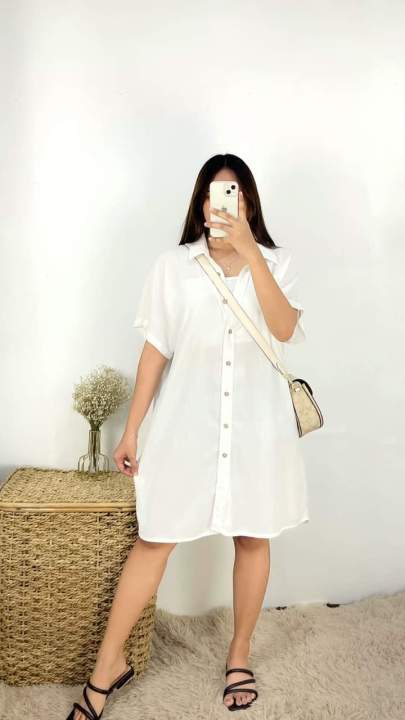 Button down polo dress online