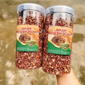 Hủ 300g Gạo Lức Rong Biển Sấy Giòn loại 1 ăn kiênggiảm cândinh dương