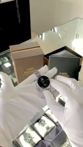 Paris Polo Club นาฬิกาข้อมือผู้หญิง สายสแตนเลส รุ่น 3PP-2112877L-BK ลำลอง กันน้ำ