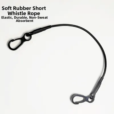 Elastic Sweat-Resistant Referee Whistle Lanyard Short