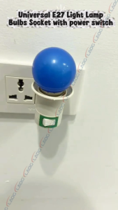 E27 Bulb Lamp Socket Mount Holder Adapter with Switch Control US Plug Light Bulb Holder Wall Plug