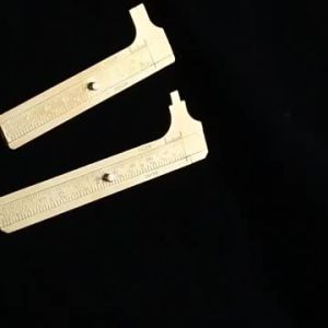 Mini Vernier Caliper Brass Metric Imperial MM INCH Small Portale Ruler Measure Tool Slide Length Gauge Copper Caliber Craft DIY