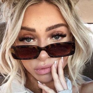Fashion Retro Small Rectangle Sunglasses Brand Designer Vintage Travel Female Sun Glasses Eyewear Shade UV400 Protection