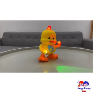 TOY😊พร้อมส่ง💯 เป็ดเต้น เป็ดออกกำลังกาย มีไฟมีเสียงเพลง น่ารัก ของเล่นเด็ก ของเล่น