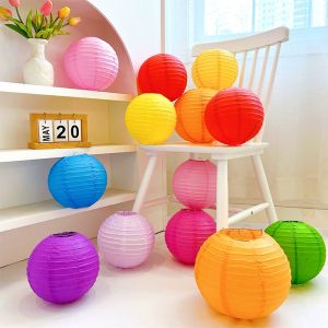 16inch 40cm DIY Handmade Painting Chinese Paper Lantern Ball Wedding Christmas Event Party Round Paper Lantern Decorations