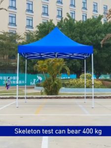 Khaki Heavy Duty Tent 3x3m Waterproof Foldable Canopy for Camping Beach Car Parking (2x2/3x4.5/3x6m)