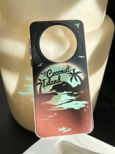 Huawei Mate60 Pro+ Clear Beach Laser Design Phone Case Men Women Style Bumper Anti-Fall High Gloss IMD Process Ins Style Acrylic Cover