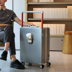 Fashionable Anti-Collision 20 Inch Boarding Box High Aesthetic Wide Pull Rod Bag Silent Universal Wheel Travel Suitcase for Youth