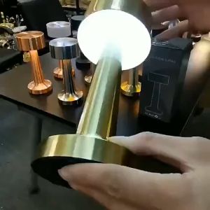 LED Golden Bar Table Lamp Rechargeable Battery Touch-Control Smart Desk Light Holiday Decoration 100% Wattage