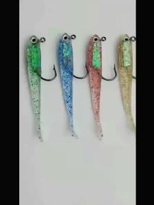 Soft Plastic Fishing Lures With Pre Rigged Hooks Lifelike Design Great For Freshwater Saltwater Bass Trout Fishing〔CC33〕