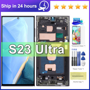 TFT S23Ultra Screen Replacement For Samsung S23 Ultra 5G LCD Display G918 SM-S918B Digital Touch Screen Digitizer with Frame