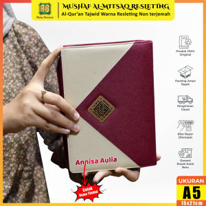 Alquran 30 Juz Lengkap Al Quran Al Mitsaq A5 Resleting Tanpa Terjemah Tajwid Warna Khot Usmani