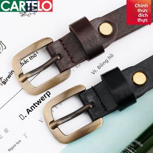 CARTELO | Quần Jeans Thời Trang Phong Cách INS Dây Nịt Khóa Cài