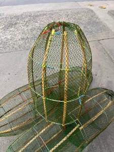 ลอบยืน ลอบดักปลา ลอบตั้ง เป็นตาข่าย ปลาจะเข้าดี สูง65