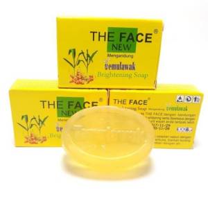 Gudang Murahmu - Sabun Temulawak The Face BPOM Resmi 60 gr - Sabun Whitening Wajah - Pembersih Wajah - Mencerahkan Kulit Wajah